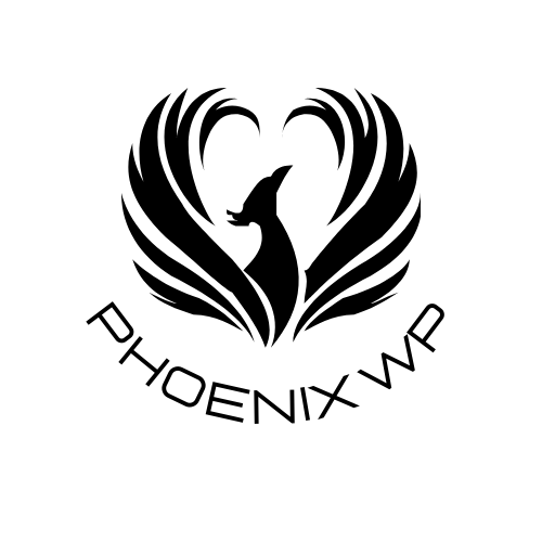 Logo phoenix WP blanc et noir